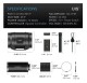 Kit di aspirazione AC-Infinity 1230 m³/h ø200 mm 10 livelli con regolatore