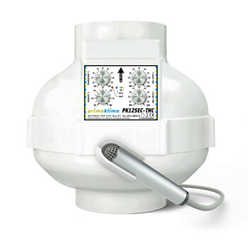 Kit per lestrazione dellaria PrimaKlima PKVS-125EC-THC Temp & Hygro Control 680 m³/h, ø125 mm