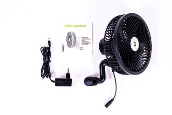 HOMEbox Air Breva Ventilatore EC Clip da 206 mm, oscillante