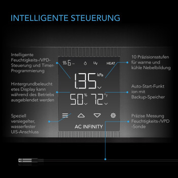AC Infinity CLOUDFORGE T5 Umidificatore da 9 litri con controllo intelligente
