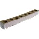 Blocchi di lana di roccia Grodan 7,5 x 7,5 x 6,5cm, con foro grande - 8 pezzi