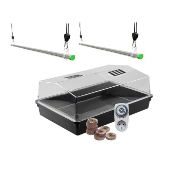 Kit per talee con due lampade per la crescita 2x 20 Watt LED
