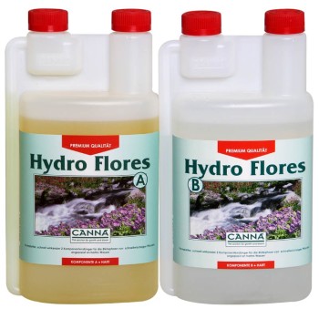 CANNA Hydro Flores A+B 1L, 5L, 10L per acqua dura