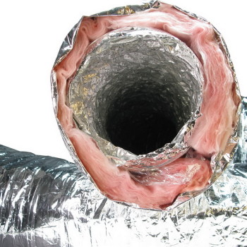 Tubo flessibile Sonodec con isolamento termo-acustico da 127 mm, lungo 10 m