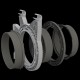 Secret Jardin Connettore ø160mm per flangia DF25