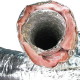 Tubo flessibile Sonodec con isolamento termo-acustico da 160 mm, lungo 10 m