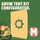 Configuratore di kit Grow Box 120x60x180 cm
